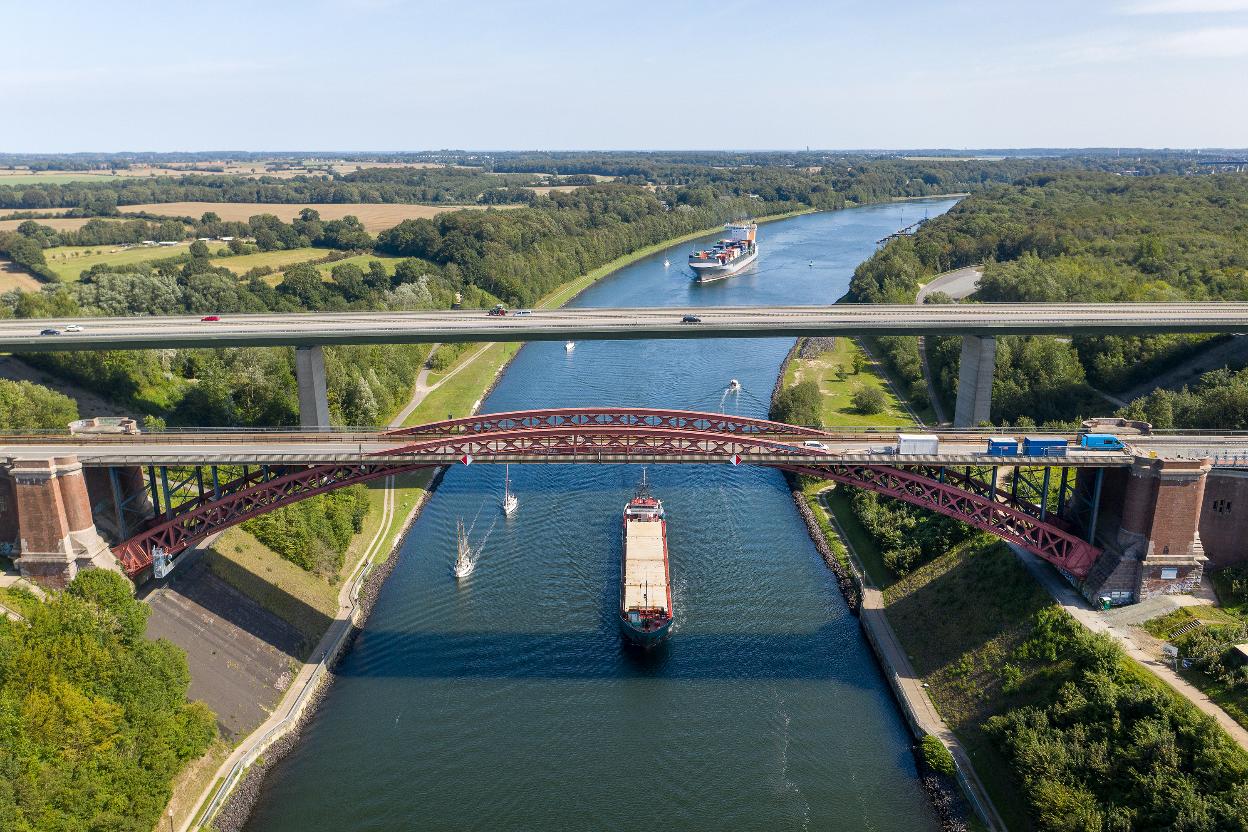 Levensauer Hochbrücke/Nord-Ostsee-Kanal; Quelle: Bundesanstalt für Wasserbau Levensauer Hochbrücke/Nord-Ostsee-Kanal; Quelle: Bundesanstalt für Wasserbau