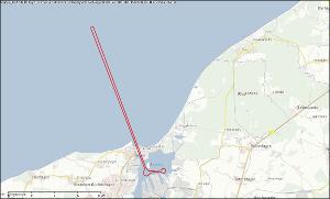 Bild: Karte mit Fahrrinne Seekanal Rostock Bild: Karte mit Fahrrinne Seekanal Rostock