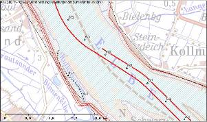 Bild: Kartenthemen Basisdaten an der Unterelbe bei Kollmar Bild: Kartenthemen Basisdaten an der Unterelbe bei Kollmar