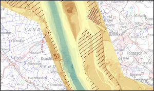 Beispielbild mit geladenen Landvermessungsdaten Beispielbild mit geladenen Landvermessungsdaten